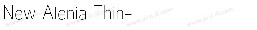 New Alenia Thin字体转换